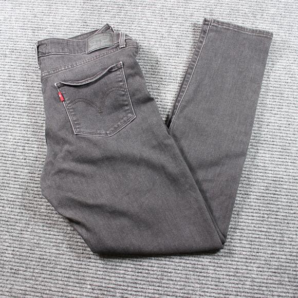 Levi’s Classic Mid Rise Skinny Womens 31x30 Charcoal Gray Stretch - Picture 1 of 10